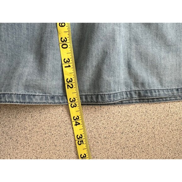 Johnnie B Button Up Denim Dress Girls 15-16Y Blue Pin-Tuck Long Sleeve Pockets - Picture 11 of 11